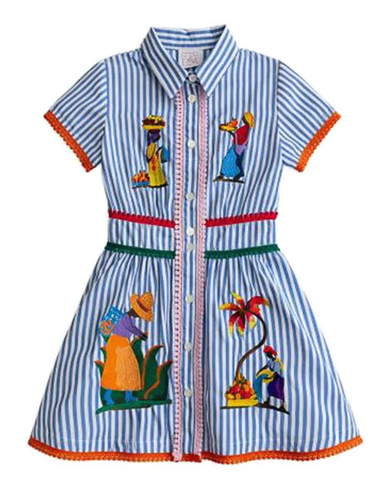 Stella Jean Kurzes Kleid - Blau Blau