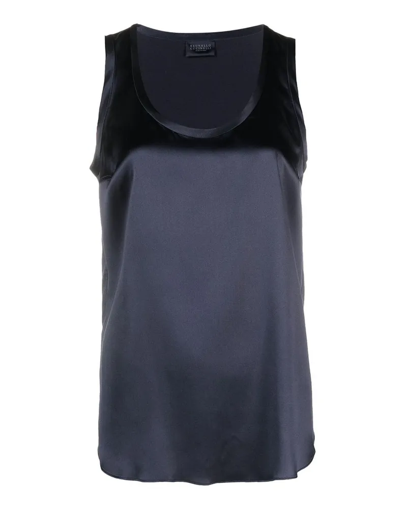 Brunello Cucinelli Top - Hellblau Hellblau