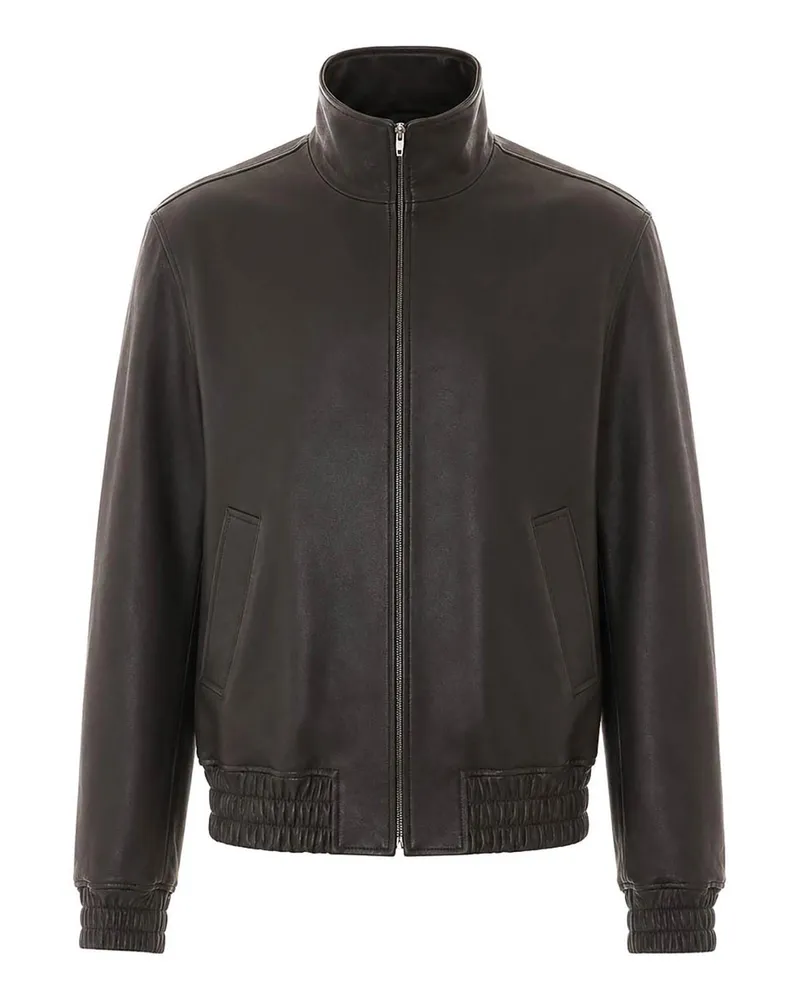 Valentino Garavani Lederjacke - Schwarz Schwarz