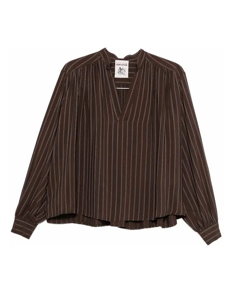 Semicouture Bluse - Braun Braun