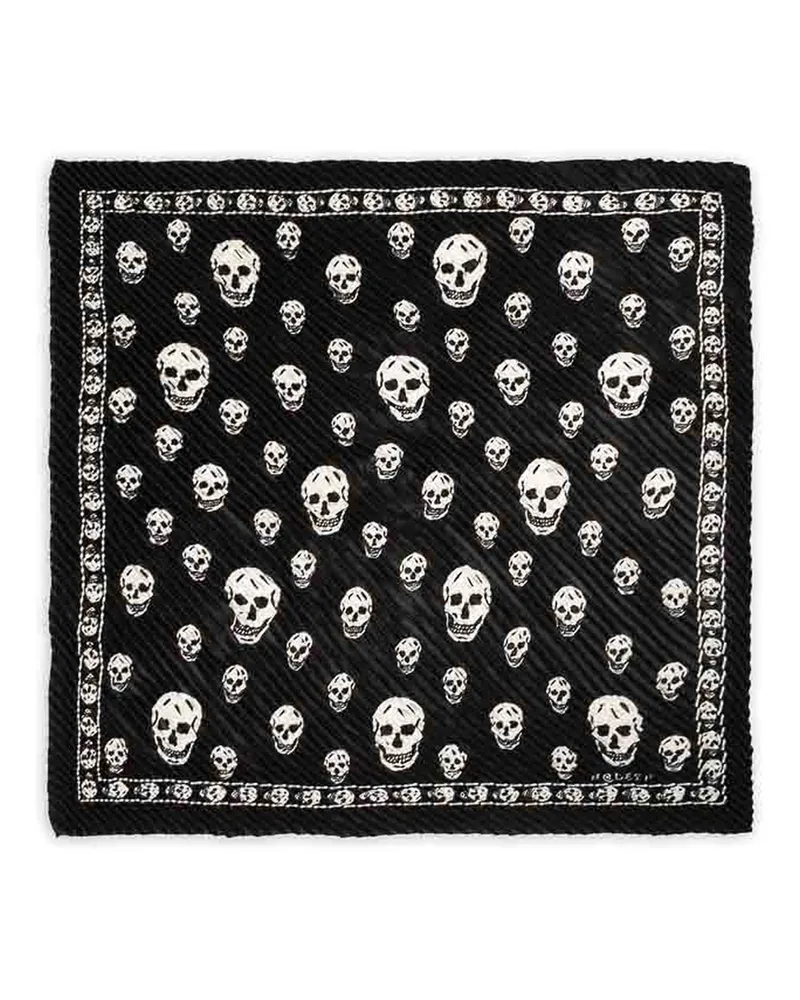 Alexander McQueen Schal - Schwarz Schwarz