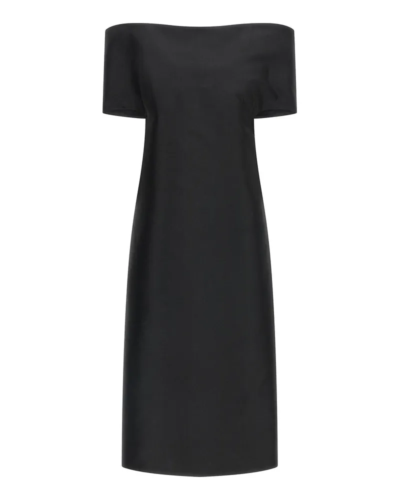 Jil Sander Knielanges Kleid - Schwarz Schwarz