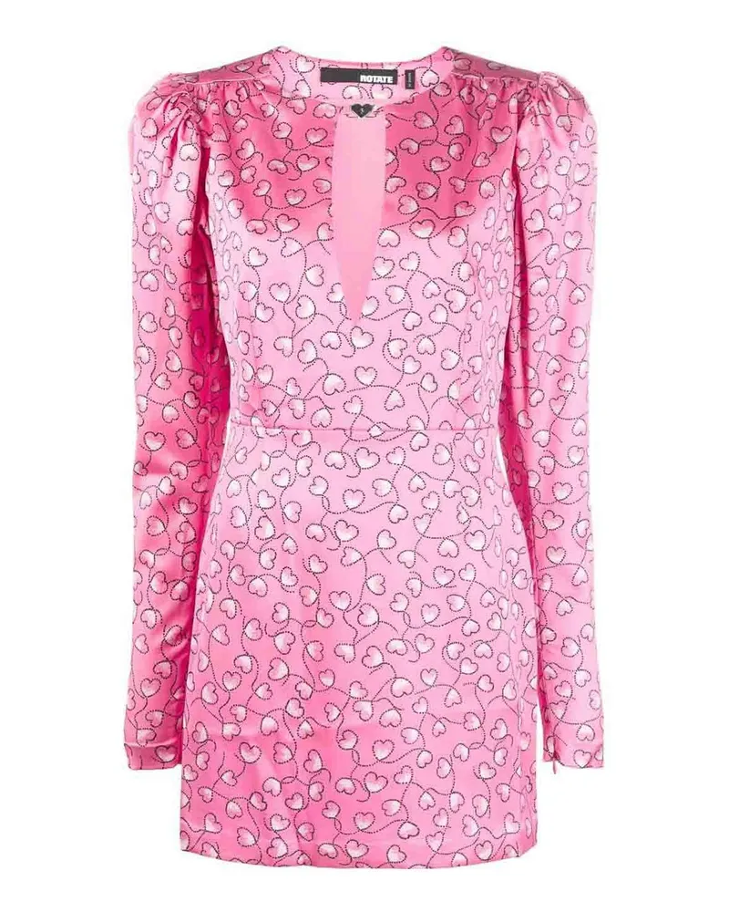 ROTATE Birger Christensen Knielanges Kleid - Nude Nude