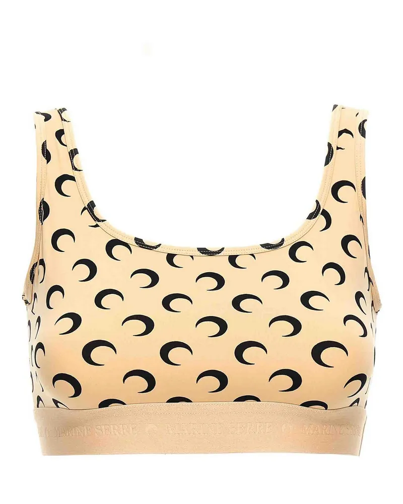 Marine Serre Top - Beige Beige