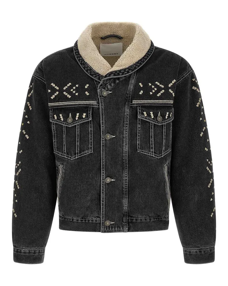 Isabel Marant Jeansjacke - Schwarz Schwarz