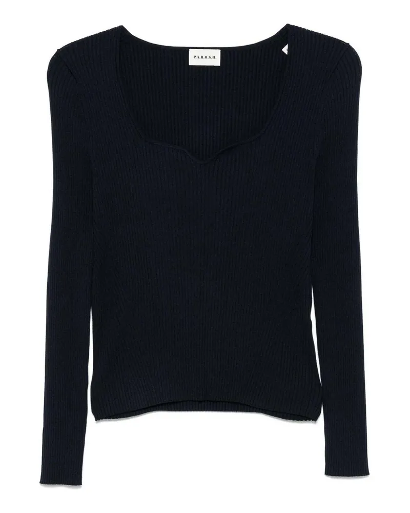 P.A.R.O.S.H. P. A.R. O.S. H. U-Boot-Pullover - Blau Blau