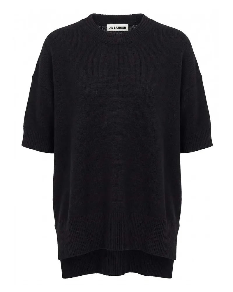 Jil Sander Rundhalspullover - Schwarz Schwarz