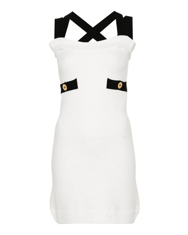 Patou Knielanges Kleid - Weiß Weiß