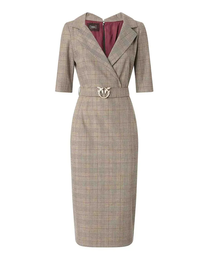 Pinko Knielanges Kleid - Schwarz Schwarz