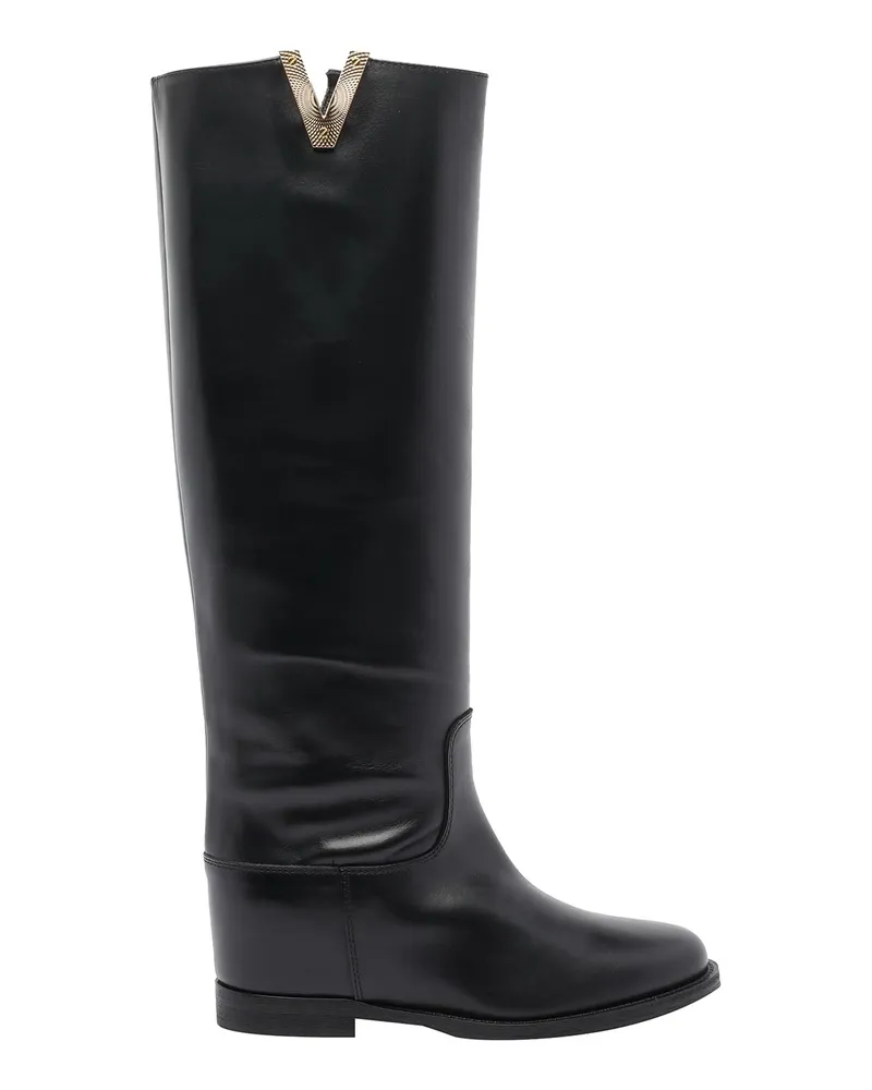 Via Roma 15 Stiefel - Schwarz Schwarz