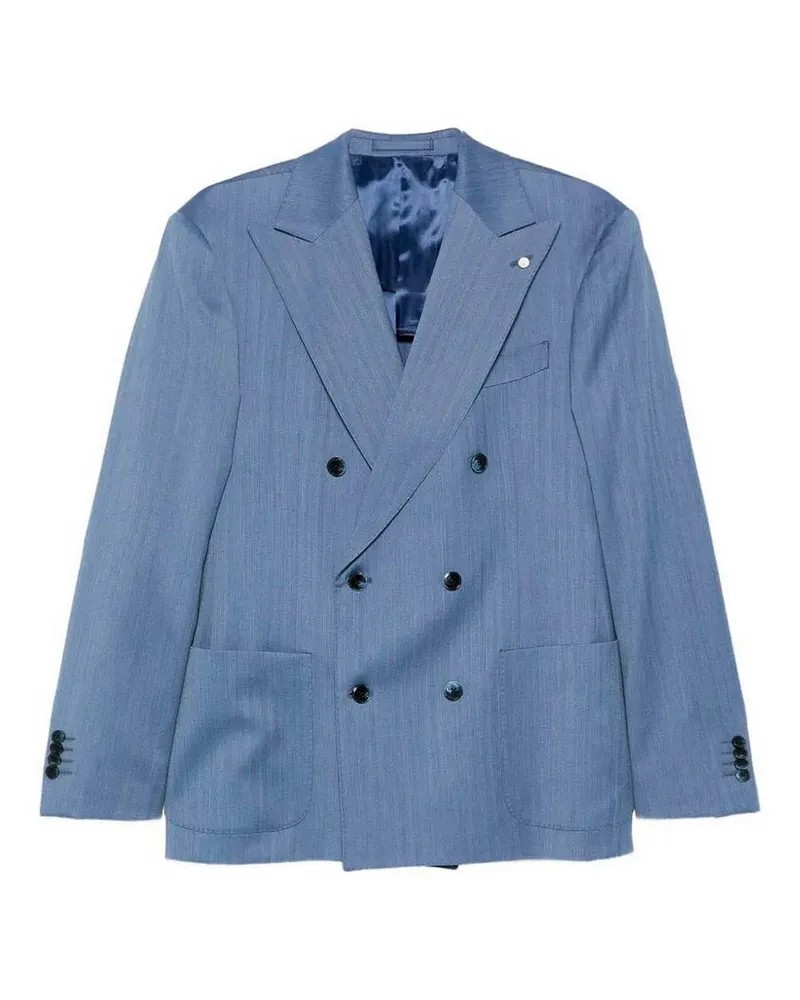 Luigi Bianchi Mantova Eleganter Anzug - Hellblau Hellblau