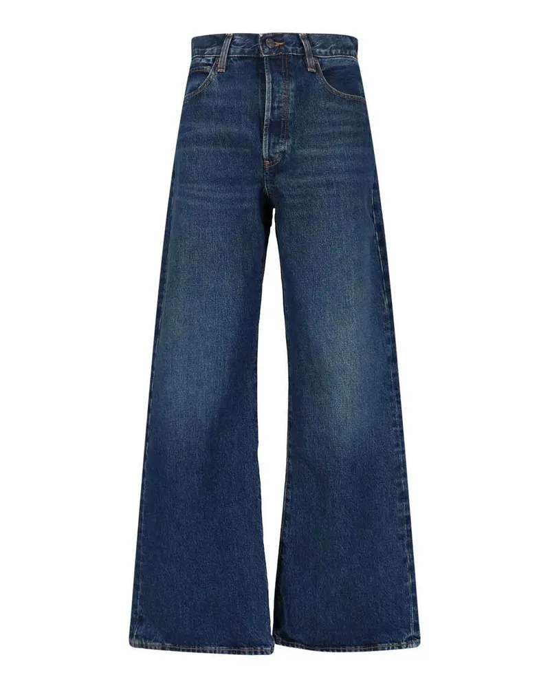 Frame Denim Straight Leg Jeans - Blau Blau