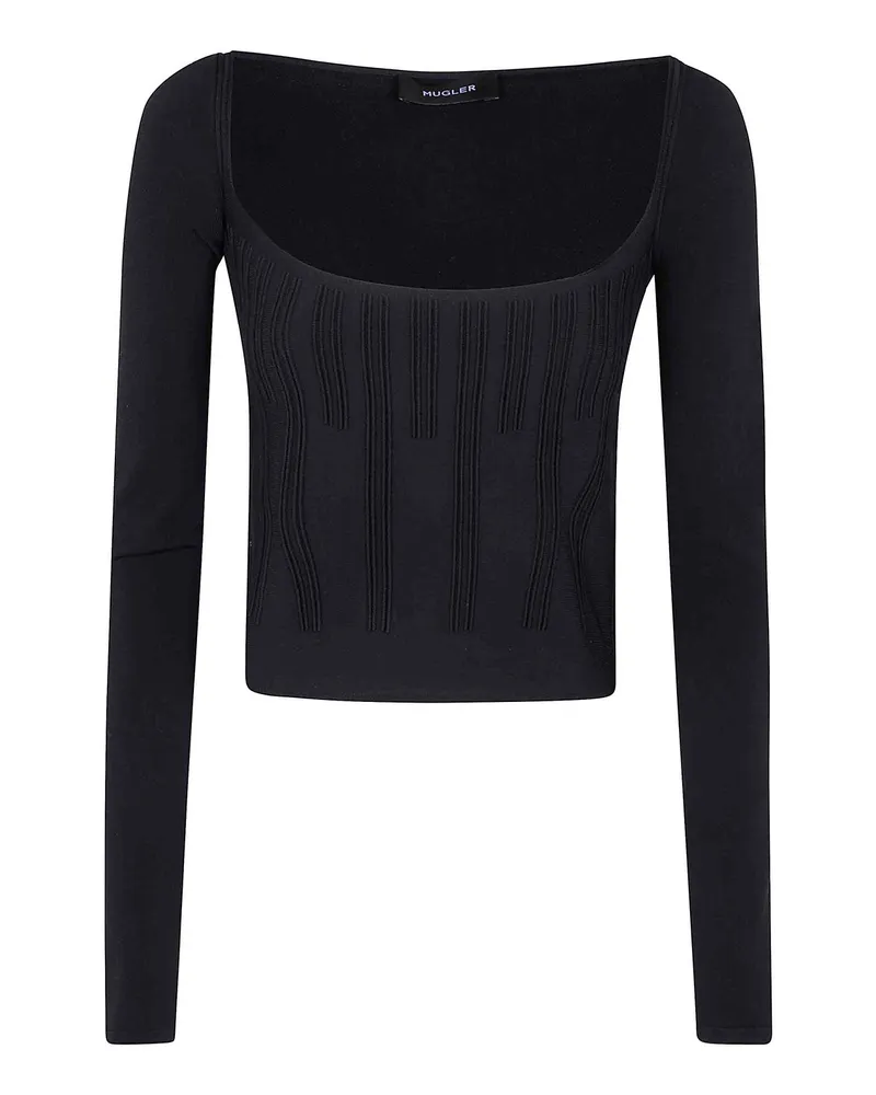 Thierry Mugler Top - Schwarz Schwarz