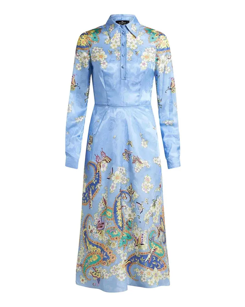 Etro Knielanges Kleid - Blau Blau