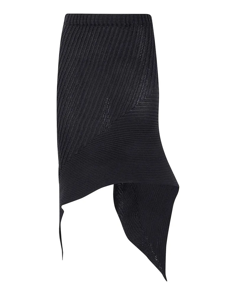 Issey Miyake Minirock - Schwarz Schwarz