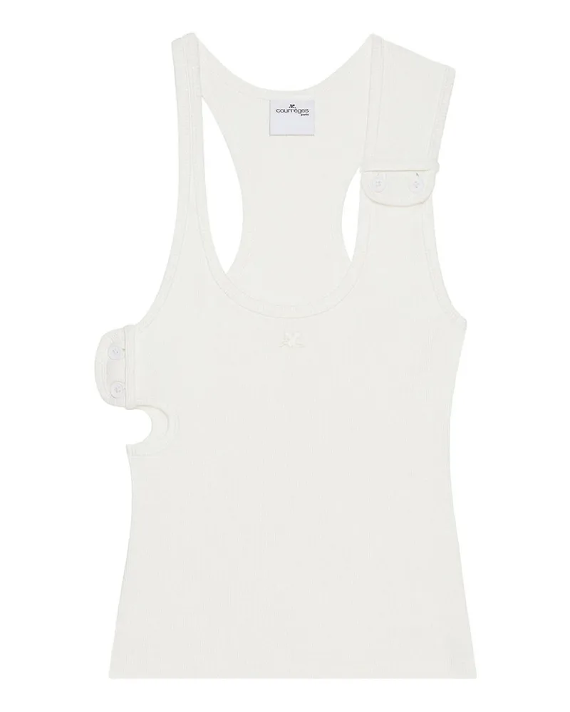 Courrèges Top - Weiß Weiß