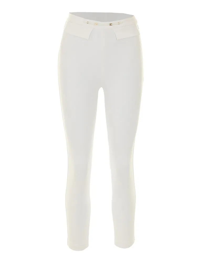 Elisabetta Franchi Casual Hose - Weiß Weiß