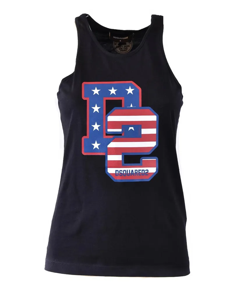 Dsquared2 Top - Schwarz Schwarz