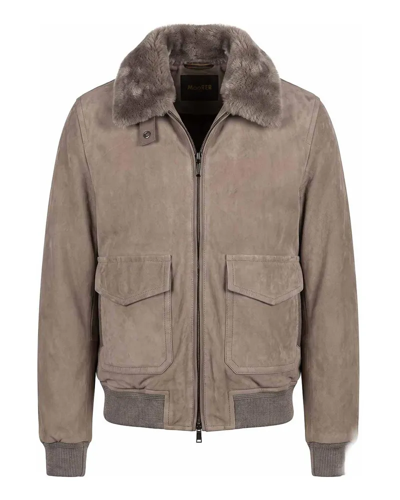 MOORER Bomberjacke - Taupe Taupe