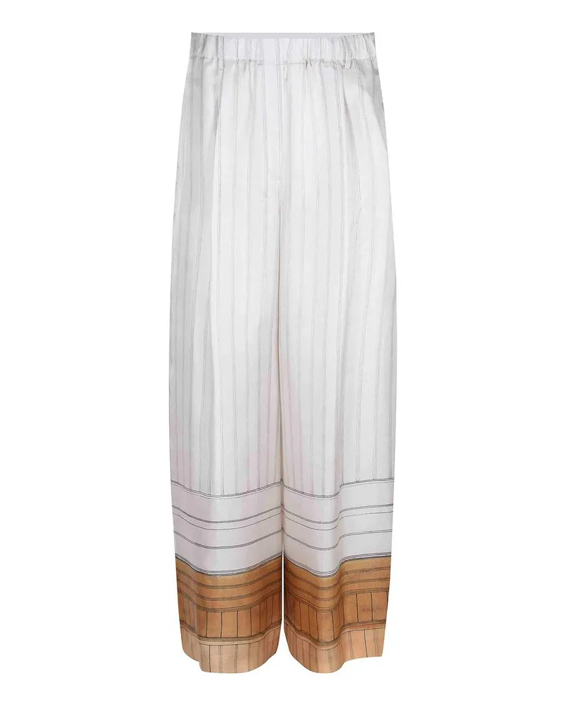 ALYSI Casual Hose - Weiß Weiß