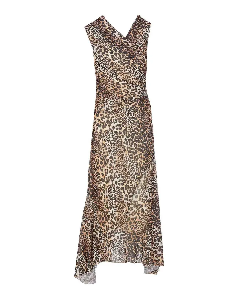 Ganni Knielanges Kleid - Beige Beige