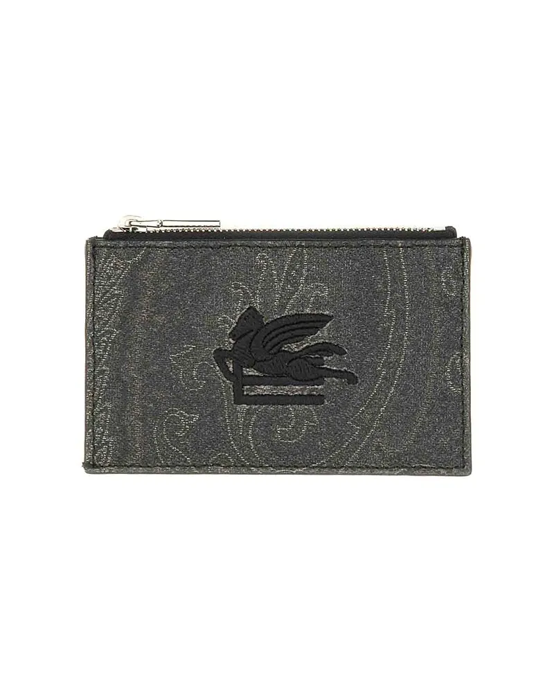 Etro Portemonnaie - Schwarz Schwarz