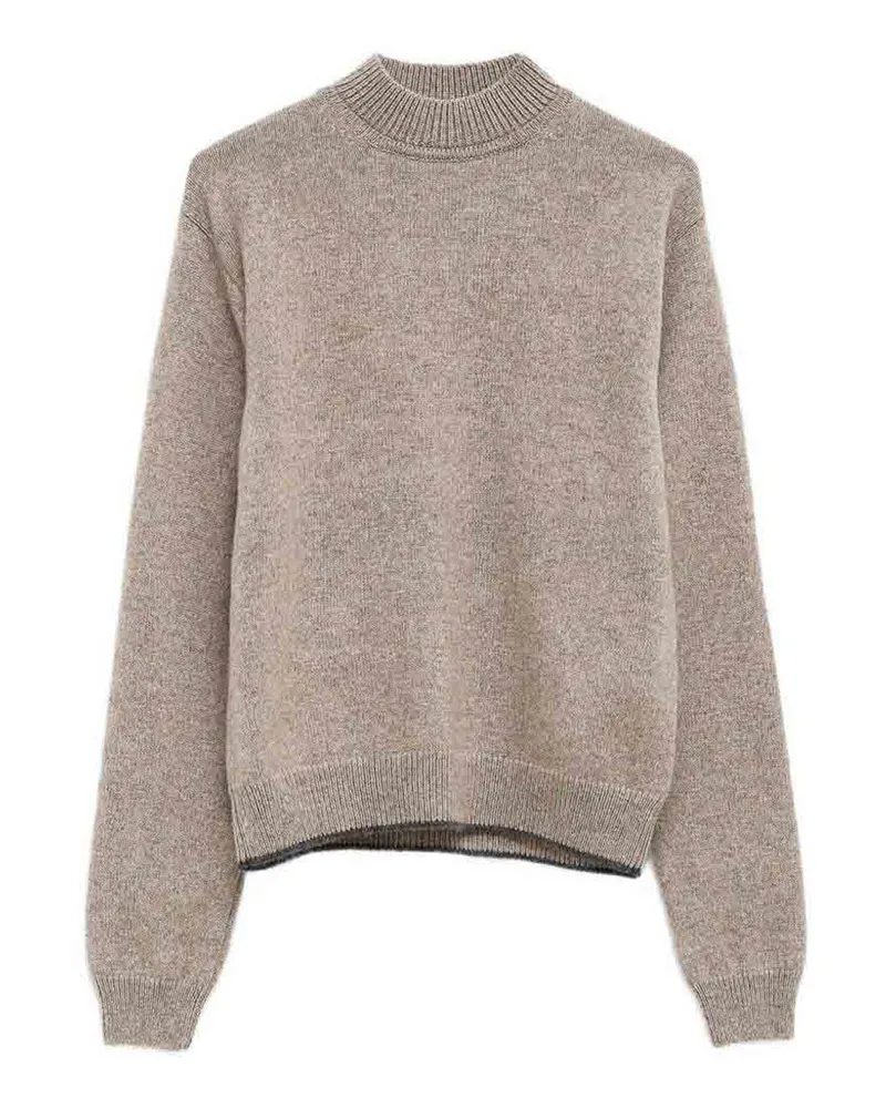 Jacquemus Rundhalspullover - Beige Beige