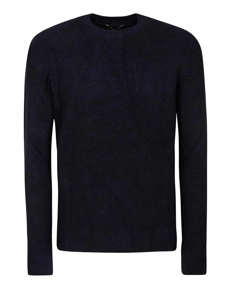 Roberto Collina Rundhalspullover - Dunkelblau Dunkelblau
