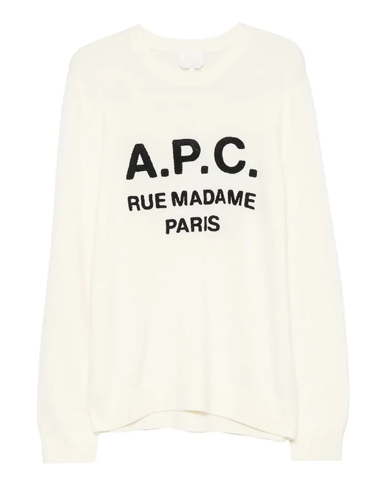 A.P.C. A. P.C. Rundhalspullover - Beige Beige
