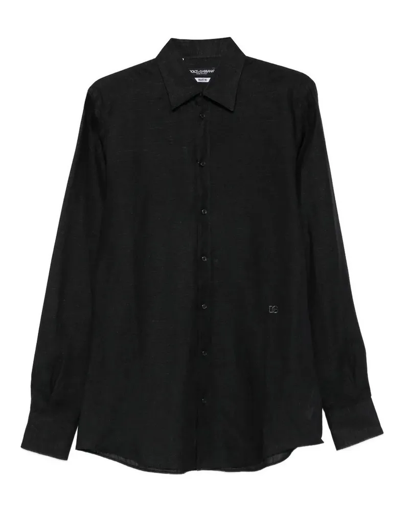 Dolce & Gabbana Hemd - Schwarz Schwarz
