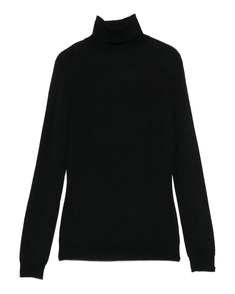 Elisabetta Franchi Rollkragenpullover - Schwarz Schwarz