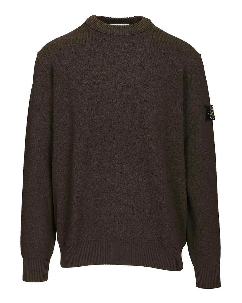 Stone Island Rundhalspullover - Grau Grau