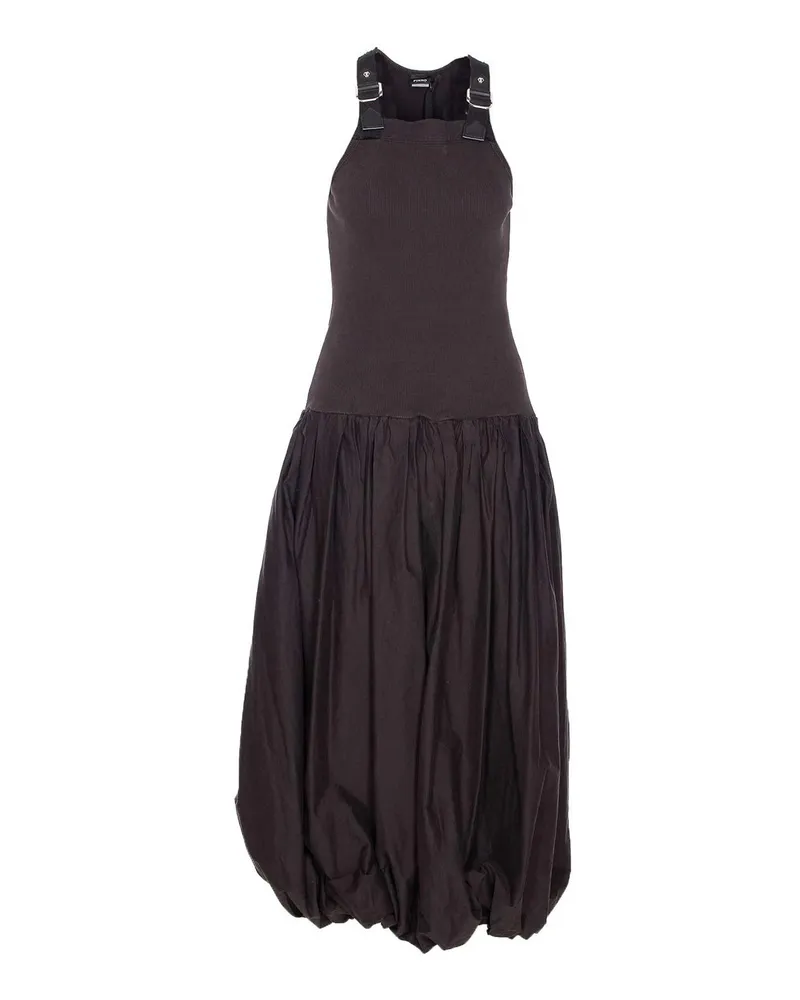 Pinko Knielanges Kleid - Schwarz Schwarz