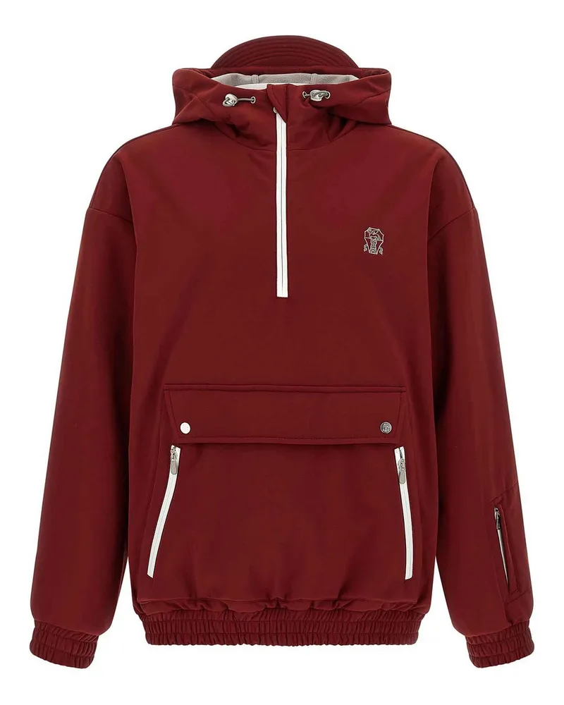 Brunello Cucinelli Casualjacke - Dunkelrot Dunkelrot