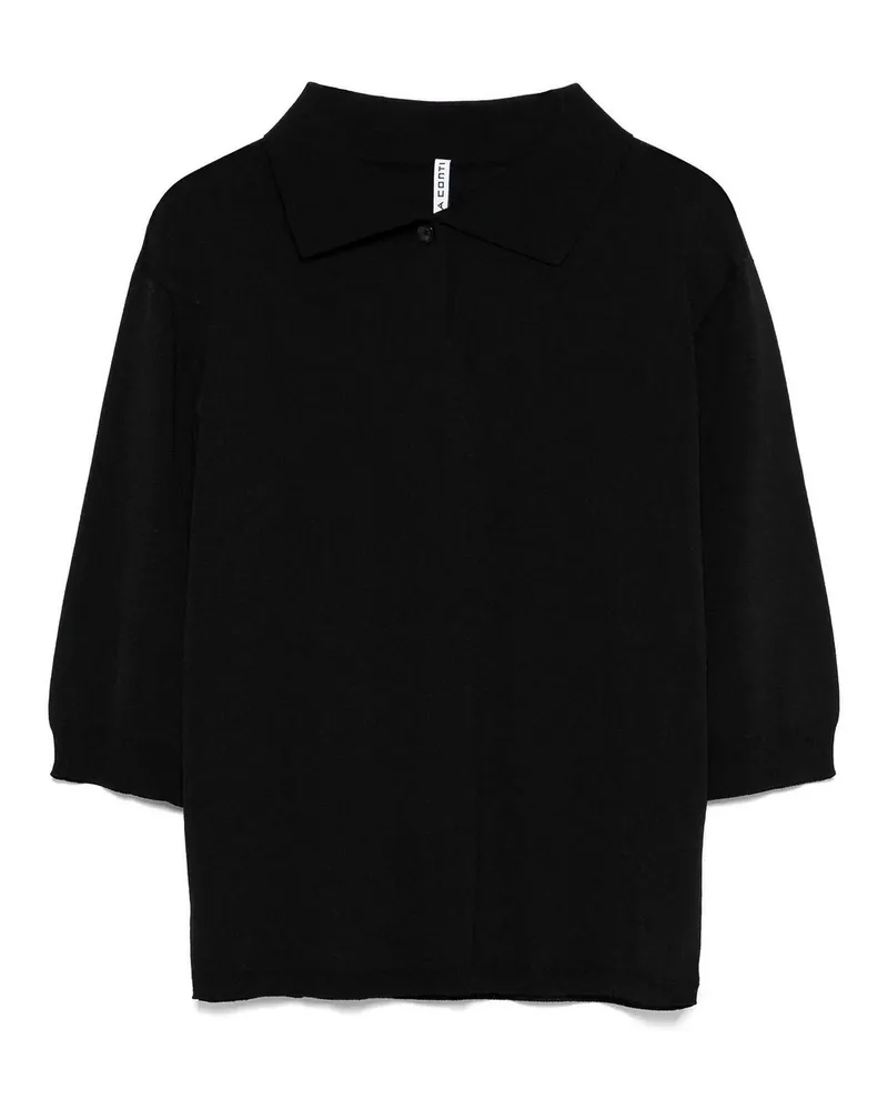 Liviana Conti Rundhalspullover - Schwarz Schwarz