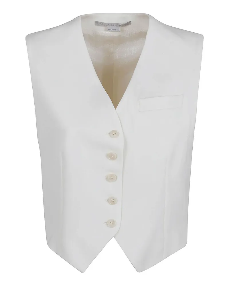 Stella McCartney Weste - Creme Creme