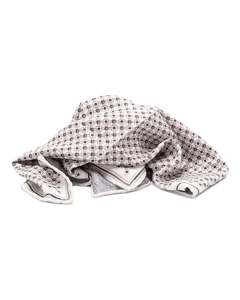 Brunello Cucinelli Raffinierter Schal Hellgrau