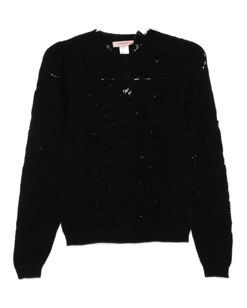 Twin-Set U-Boot-Pullover - Schwarz Schwarz