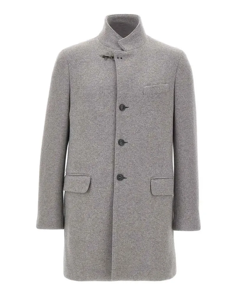 Fay Knielanger Mantel - Grau Grau