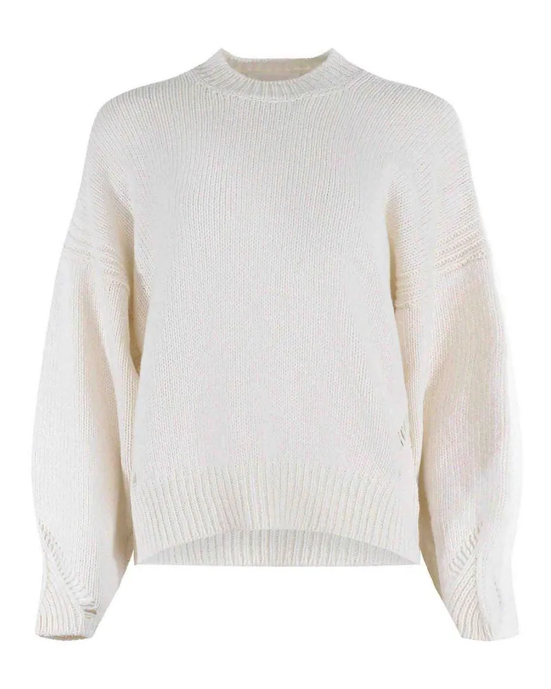 SOLOTRE Rundhalspullover - Beige Beige