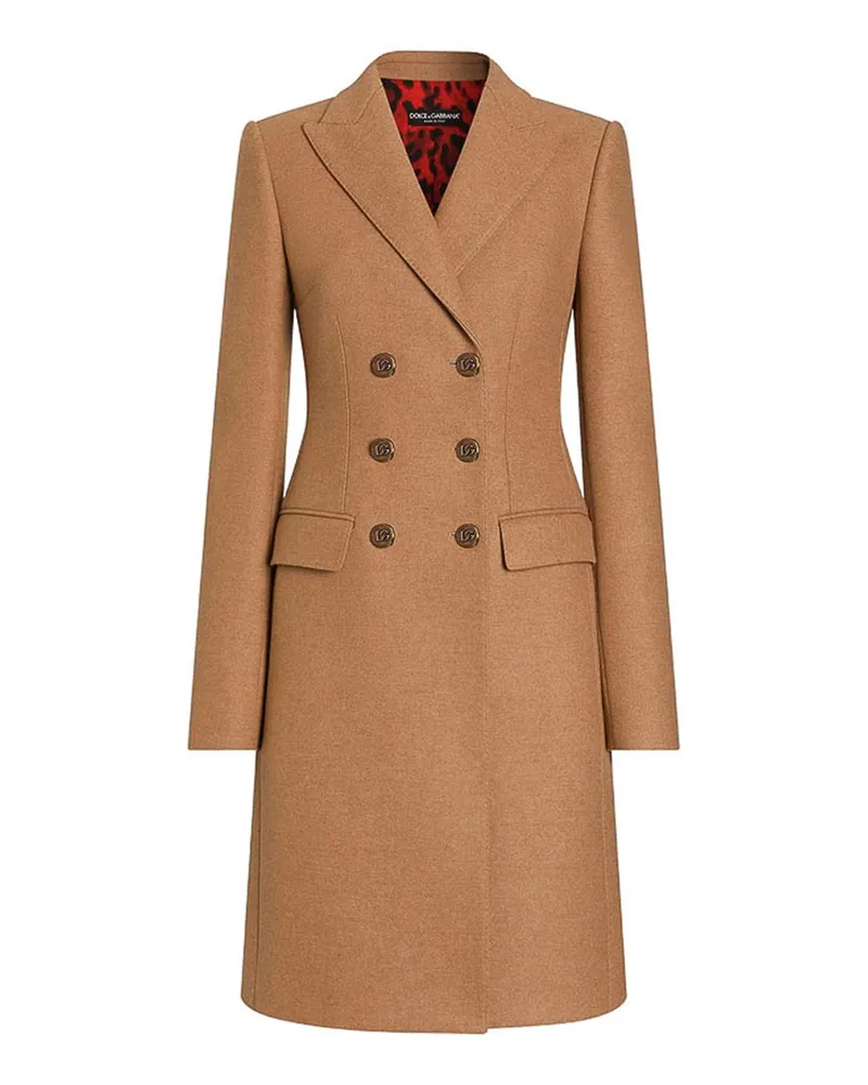 Dolce & Gabbana Knielanger Mantel - Beige Beige