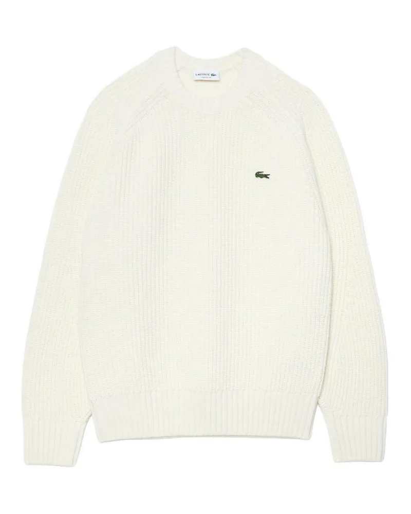 Lacoste Rundhalspullover - Weiß Weiß