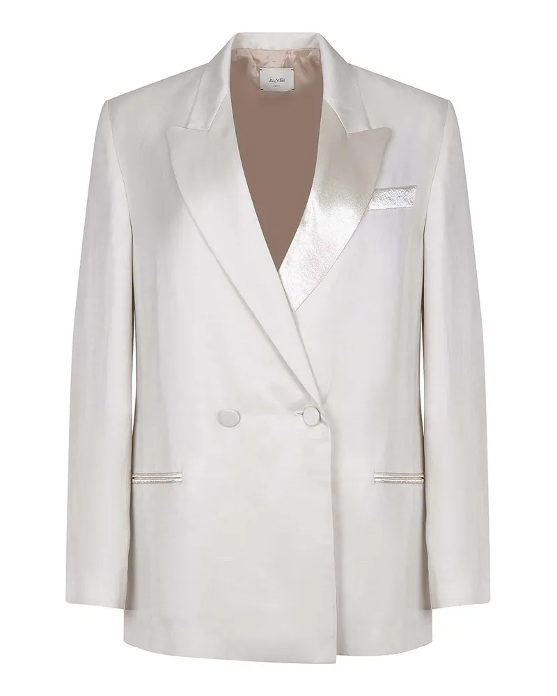 ALYSI Casualjacke - Weiß Weiß