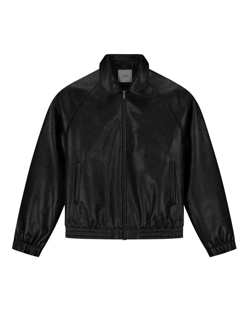 Essentiel Lederjacke - Schwarz Schwarz