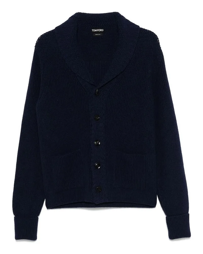 Tom Ford Rundhalspullover - Blau Blau