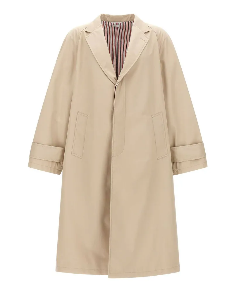Thom Browne Kurzer Mantel - Beige Beige