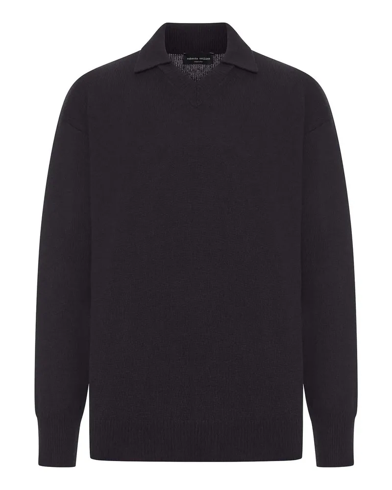 Roberto Collina Poloshirt - Schwarz Schwarz