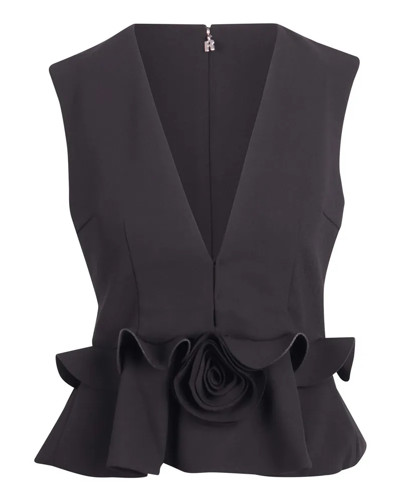 ROTATE Birger Christensen Top - Schwarz Schwarz