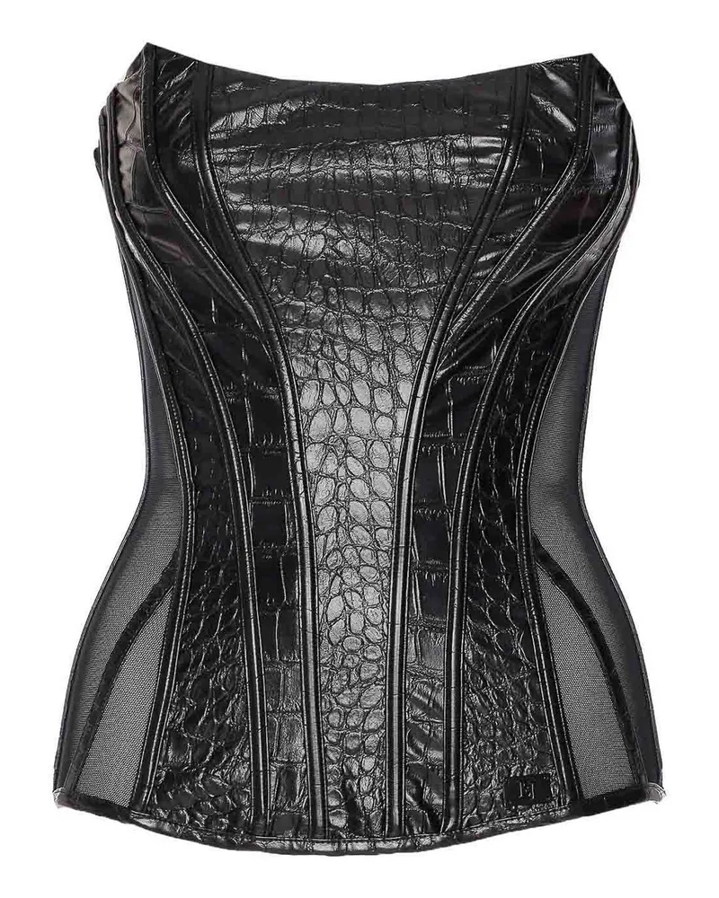 Elisabetta Franchi Top - Schwarz Schwarz
