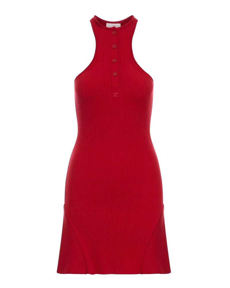 Courrèges Kurzes Kleid - Rot Rot